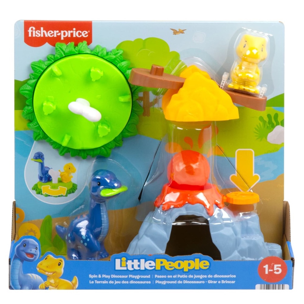 Fisher-Price Little People Dino Adventure Playset - Blue, Green, Yellow